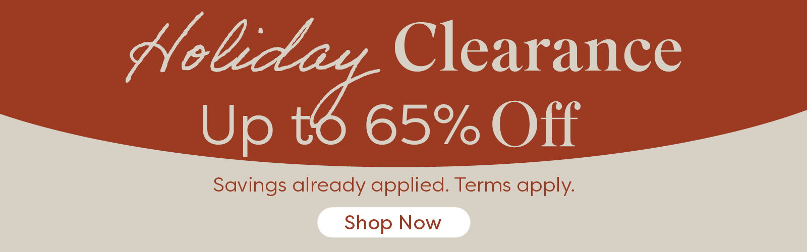 Holiday Clearance